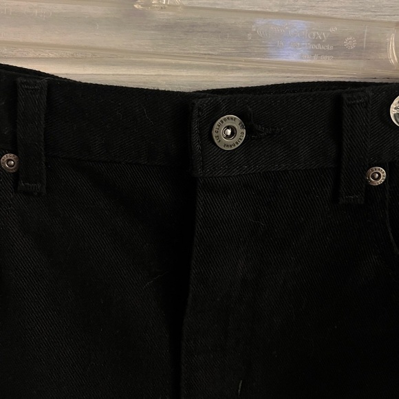 Vintage 90’s Liz Claiborne Black Denim Classic Fit Mom Shorts - Picture 5 of 9